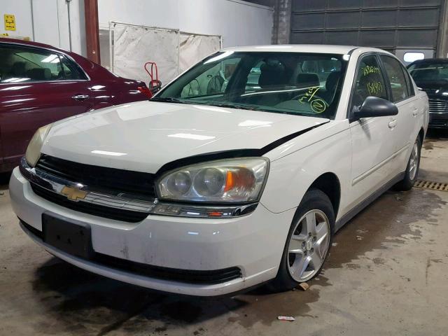 1G1ZT54845F174050 - 2005 CHEVROLET MALIBU LS WHITE photo 2