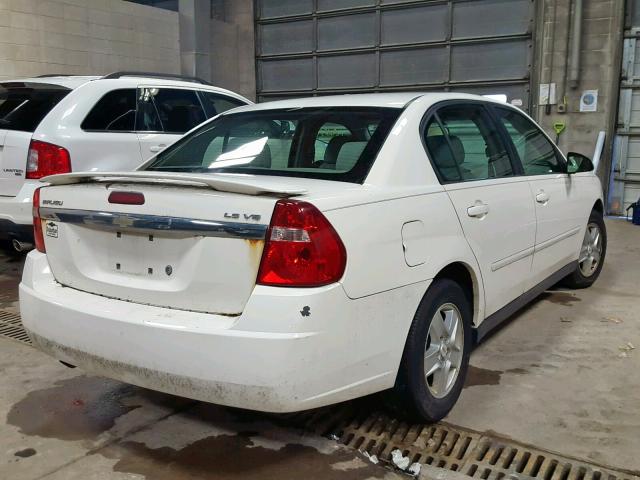 1G1ZT54845F174050 - 2005 CHEVROLET MALIBU LS WHITE photo 4