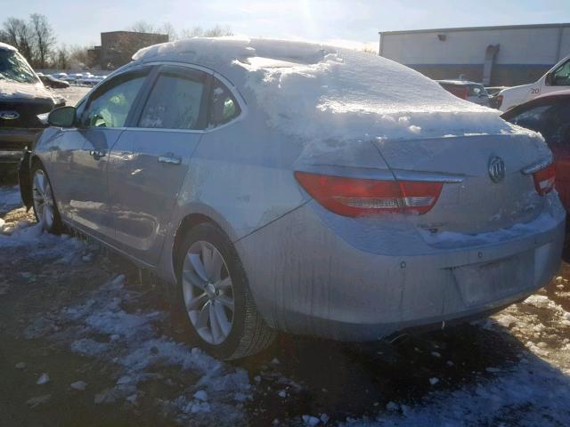 1G4PR5SK2C4229529 - 2012 BUICK VERANO CON SILVER photo 3