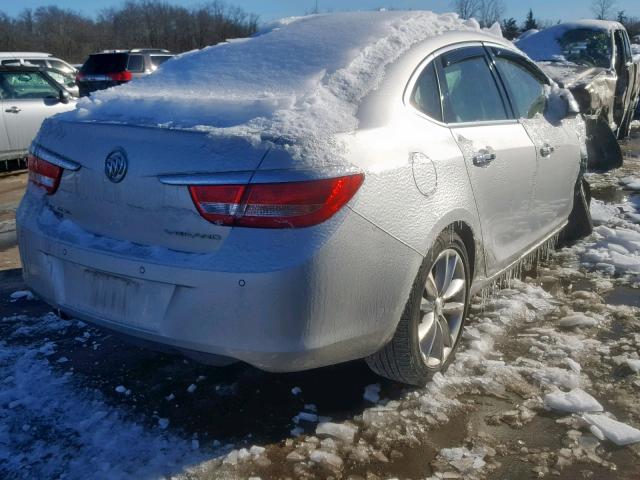 1G4PR5SK2C4229529 - 2012 BUICK VERANO CON SILVER photo 4