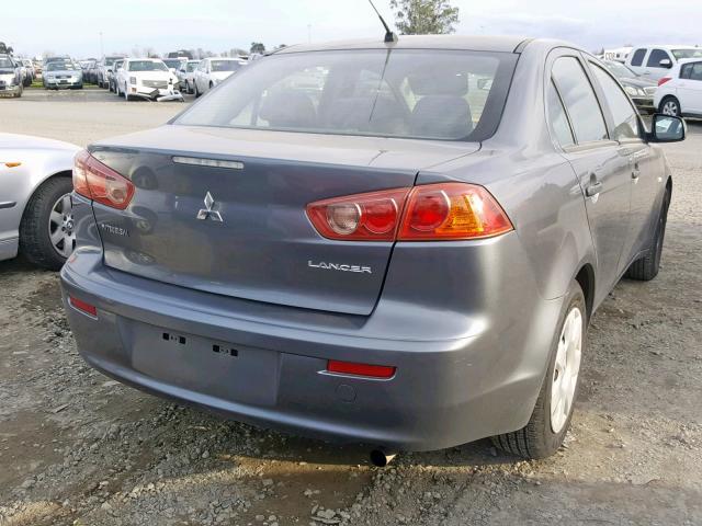 JA3AU16U29U014754 - 2009 MITSUBISHI LANCER DE GRAY photo 4