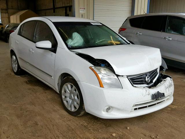 3N1AB6AP6CL677383 - 2012 NISSAN SENTRA 2.0 WHITE photo 1