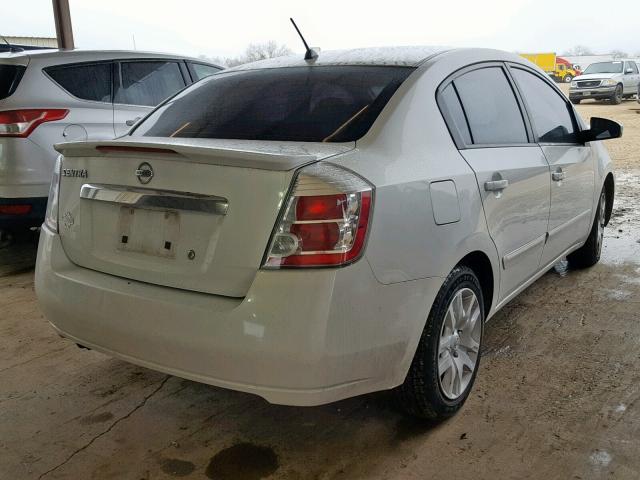 3N1AB6AP6CL677383 - 2012 NISSAN SENTRA 2.0 WHITE photo 4