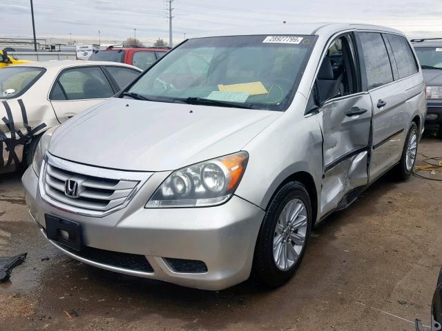 5FNRL38229B028404 - 2009 HONDA ODYSSEY LX SILVER photo 2