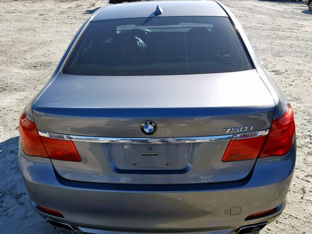 WBAKA83519CY34279 - 2009 BMW 750 I SILVER photo 9