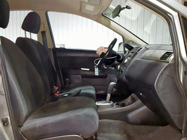 3N1BC1CP6CK284104 - 2012 NISSAN VERSA S SILVER photo 5