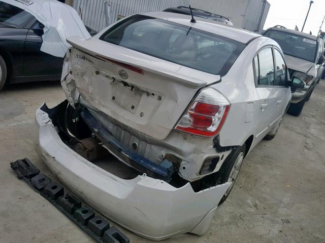 3N1AB6AP3CL746515 - 2012 NISSAN SENTRA 2.0 WHITE photo 4