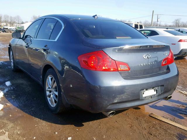 JNKCV61F49M362034 - 2009 INFINITI G37 BLACK photo 3