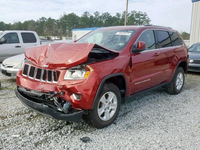 1C4RJEAG7FC152443 - 2015 JEEP GRAND CHER RED photo 2