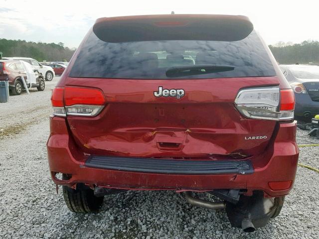 1C4RJEAG7FC152443 - 2015 JEEP GRAND CHER RED photo 9