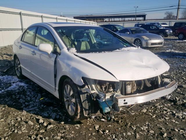 2HGFA16959H354819 - 2009 HONDA CIVIC EXL WHITE photo 1