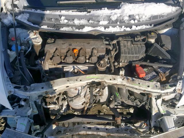 2HGFA16959H354819 - 2009 HONDA CIVIC EXL WHITE photo 7