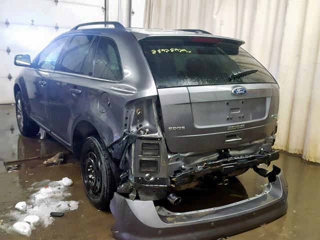 2FMDK4KC7ABB52377 - 2010 FORD EDGE LIMIT GRAY photo 3