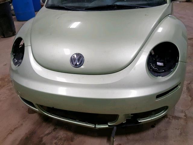 3VWRG31C58M502215 - 2008 VOLKSWAGEN NEW BEETLE მწვანე ფოტო 9