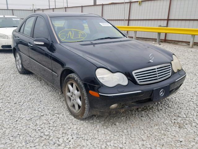 WDBRF61J53F302187 - 2003 MERCEDES-BENZ C 240 BLACK photo 1