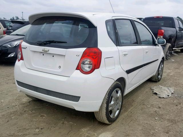 KL1TG6DE2AB099788 - 2010 CHEVROLET AVEO LT WHITE photo 4