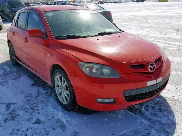 JM1BK343781128380 - 2008 MAZDA 3 HATCHBAC RED photo 1