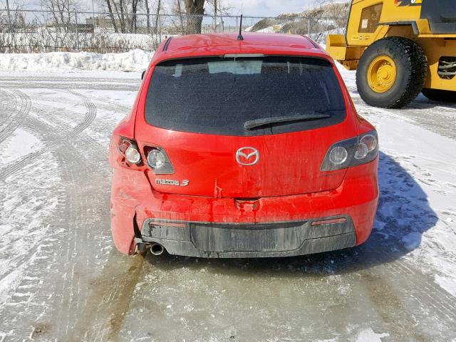 JM1BK343781128380 - 2008 MAZDA 3 HATCHBAC RED photo 9