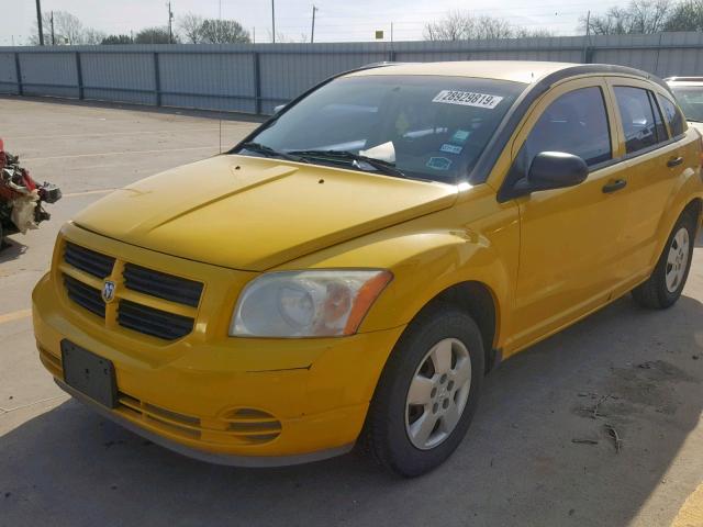 1B3HB28B17D590793 - 2007 DODGE CALIBER YELLOW photo 2