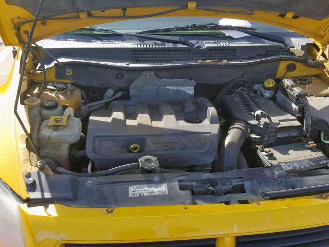 1B3HB28B17D590793 - 2007 DODGE CALIBER YELLOW photo 7