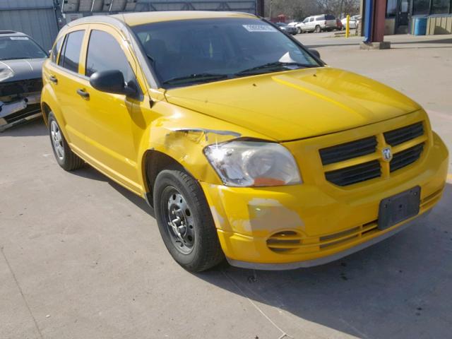 1B3HB28B17D590793 - 2007 DODGE CALIBER YELLOW photo 9