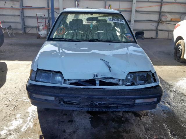 JHMED3645MS008545 - 1991 HONDA CIVIC DX WHITE photo 10