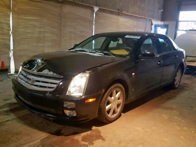 1G6DW677X60130403 - 2006 CADILLAC STS BLACK photo 2