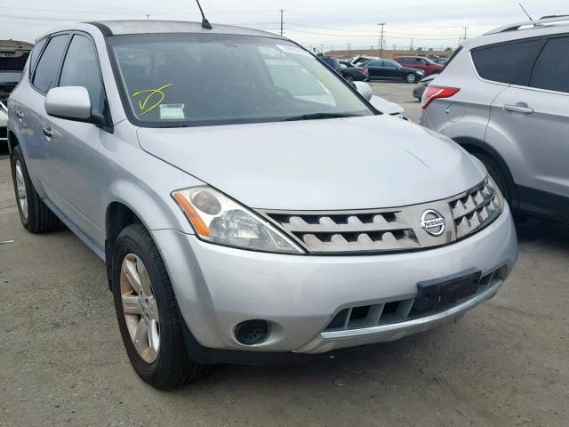 JN8AZ08T26W409183 - 2006 NISSAN MURANO SILVER photo 1