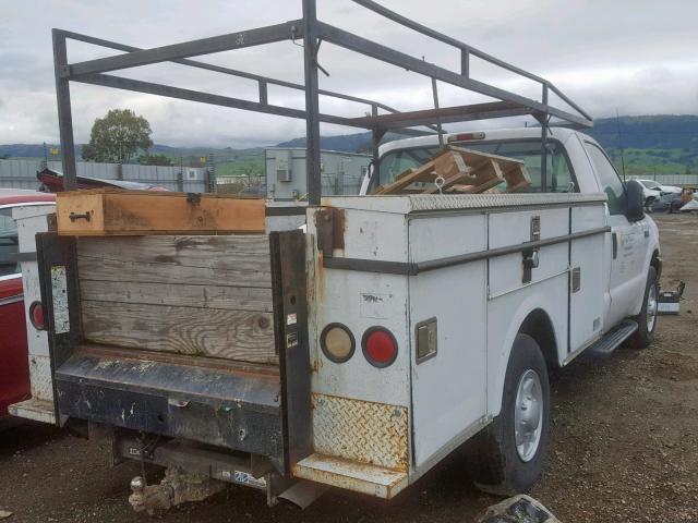 1FDSF34S51EB90253 - 2001 FORD F350 SRW S WHITE photo 4