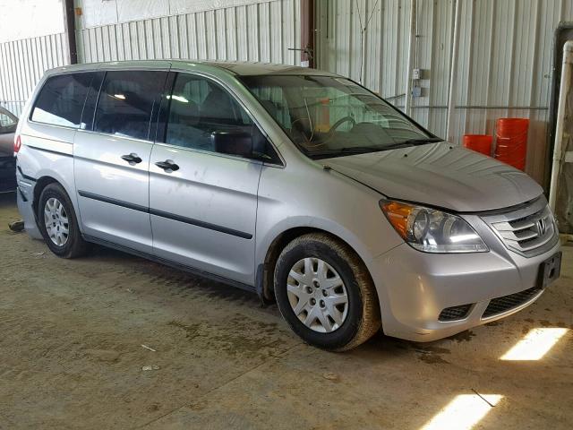 5FNRL3H29AB020868 - 2010 HONDA ODYSSEY LX SILVER photo 1