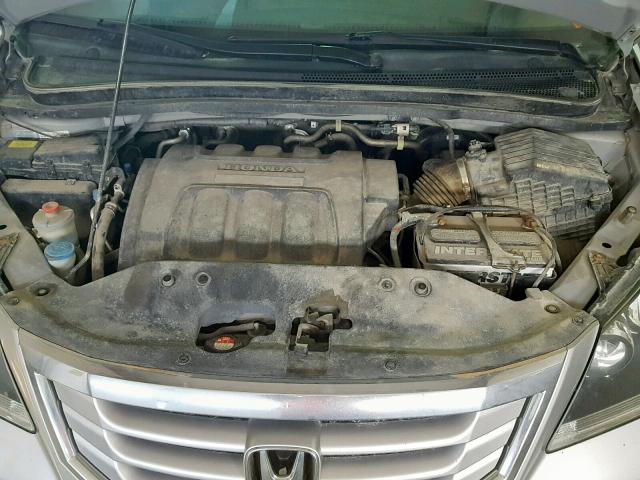 5FNRL3H29AB020868 - 2010 HONDA ODYSSEY LX SILVER photo 7