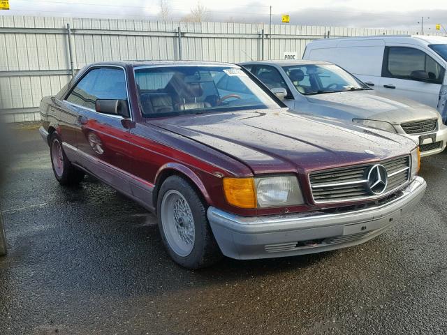 WDBCA45D3GA231023 - 1986 MERCEDES-BENZ 560 SEC MAROON photo 1