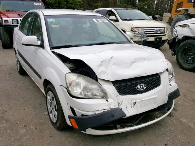 KNADE123376240874 - 2007 KIA RIO BASE WHITE photo 1