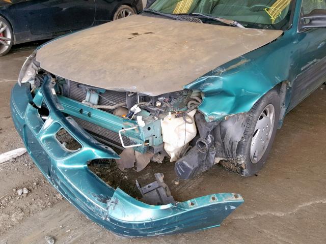 1G2NE52T5XC539139 - 1999 PONTIAC GRAND AM S GREEN photo 9