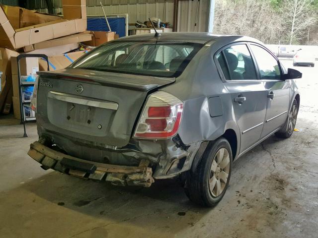 3N1AB6APXCL619521 - 2012 NISSAN SENTRA 2.0 SILVER photo 4