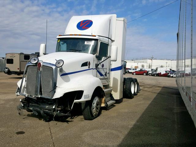 1NKAD39X6EJ411753 - 2014 KENWORTH CONSTRUCTI WHITE photo 2