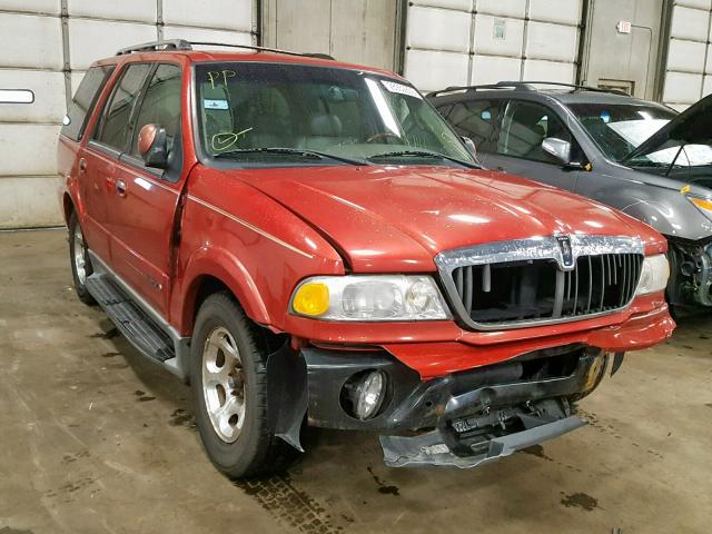 5LMEU27A31LJ04950 - 2001 LINCOLN NAVIGATOR Қызыл фото 1