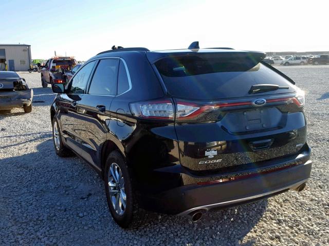 2FMPK3J80GBB94001 - 2016 FORD EDGE SEL BLACK photo 3