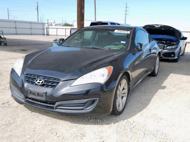 KMHHT6KD7AU023195 - 2010 HYUNDAI GENESIS CO BLACK photo 2