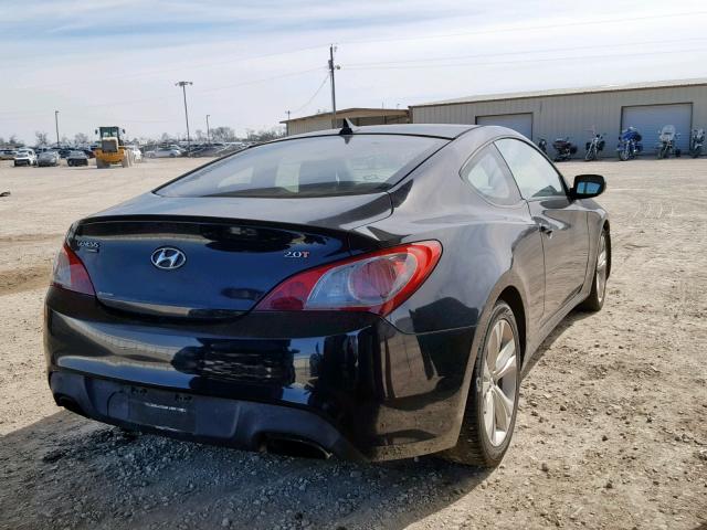 KMHHT6KD7AU023195 - 2010 HYUNDAI GENESIS CO BLACK photo 4