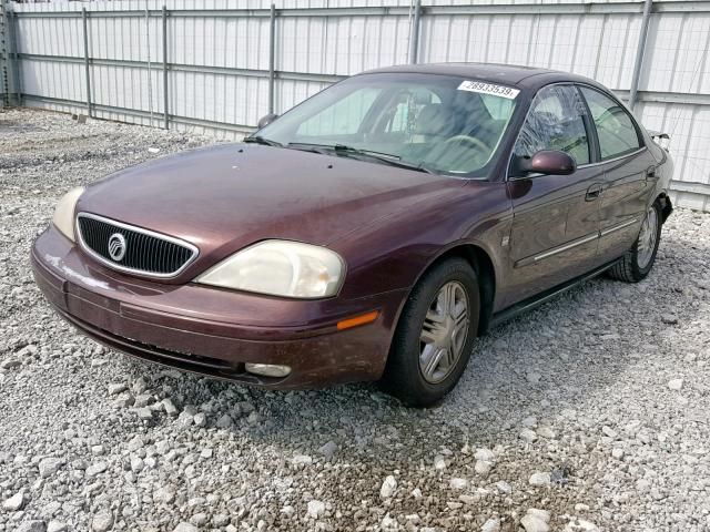 1MEFM55S3YG602558 - 2000 MERCURY SABLE LS P BURGUNDY photo 2