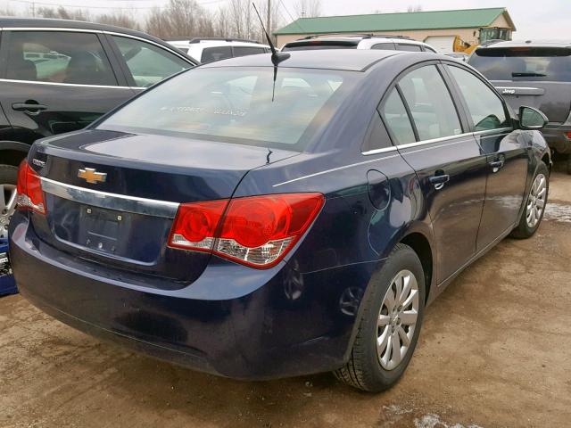 1G1PC5SH9B7181639 - 2011 CHEVROLET CRUZE LS BLUE photo 4