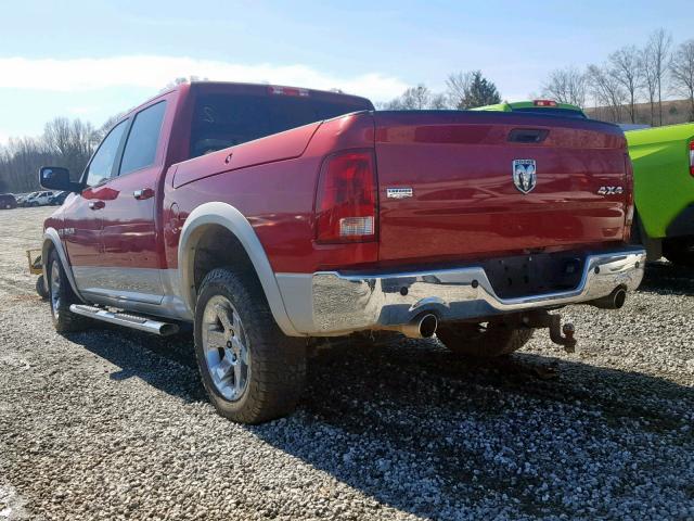 1D7RV1CT5AS159466 - 2010 DODGE RAM 1500 RED photo 3
