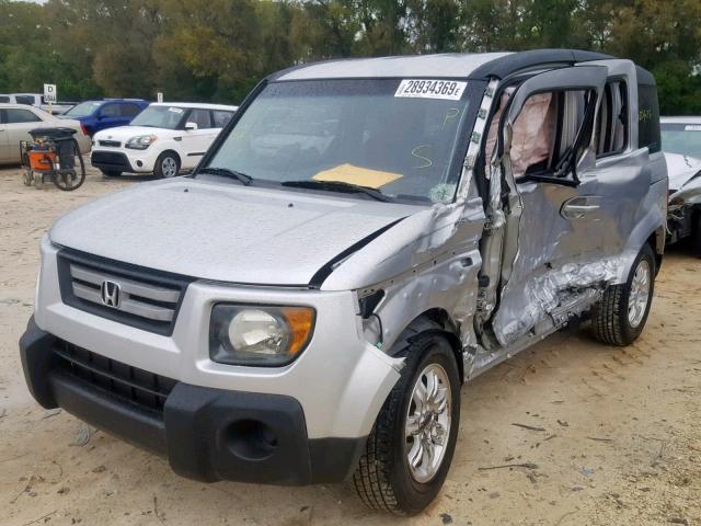 5J6YH18797L009172 - 2007 HONDA ELEMENT EX SILVER photo 2