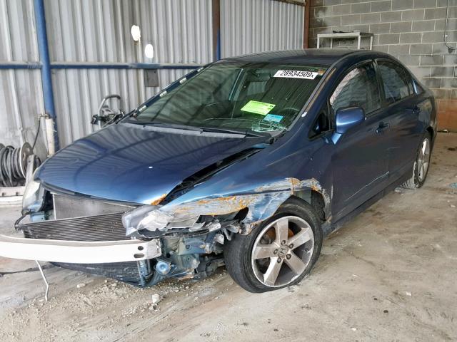 2HGFA16669H354527 - 2009 HONDA CIVIC LX-S Mavi foto 2