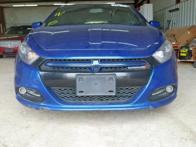 1C3CDFBH0DD157148 - 2013 DODGE DART SXT BLUE photo 9