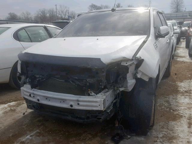 2FMDK3KC3CBA58462 - 2012 FORD EDGE LIMIT WHITE photo 2