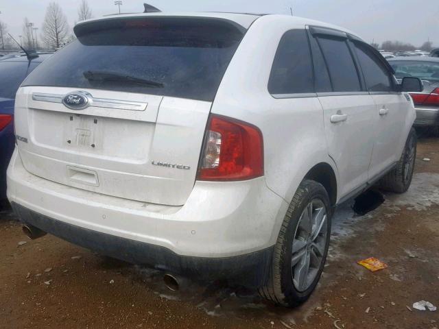 2FMDK3KC3CBA58462 - 2012 FORD EDGE LIMIT WHITE photo 4