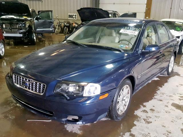 YV1TH59H141372873 - 2004 VOLVO S80 2.5T BLUE photo 2