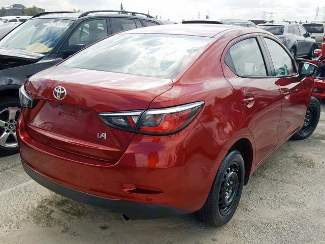 3MYDLBYV2JY322622 - 2018 TOYOTA YARIS IA RED photo 4